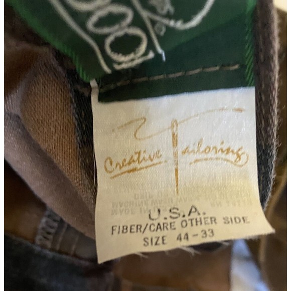 Bass Pro Creative Tailoring Mens 44 X 33  Camouflage Vtg Outdoor Pants Hunting - Picture 3 of 7